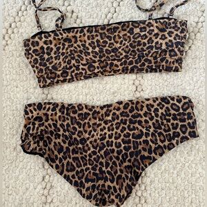 anemone leopard bikini set